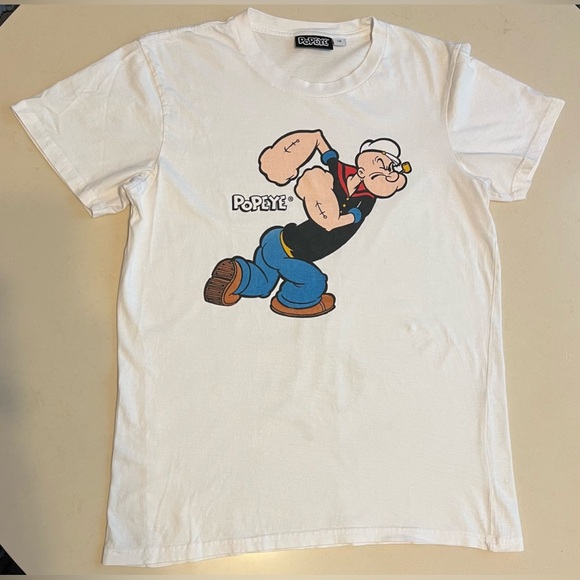 Popeye T-shirt | Tee Shirt | White | Large - Picture 9 of 13